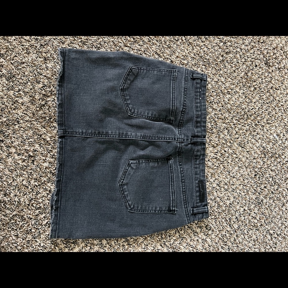 black denim skirt
